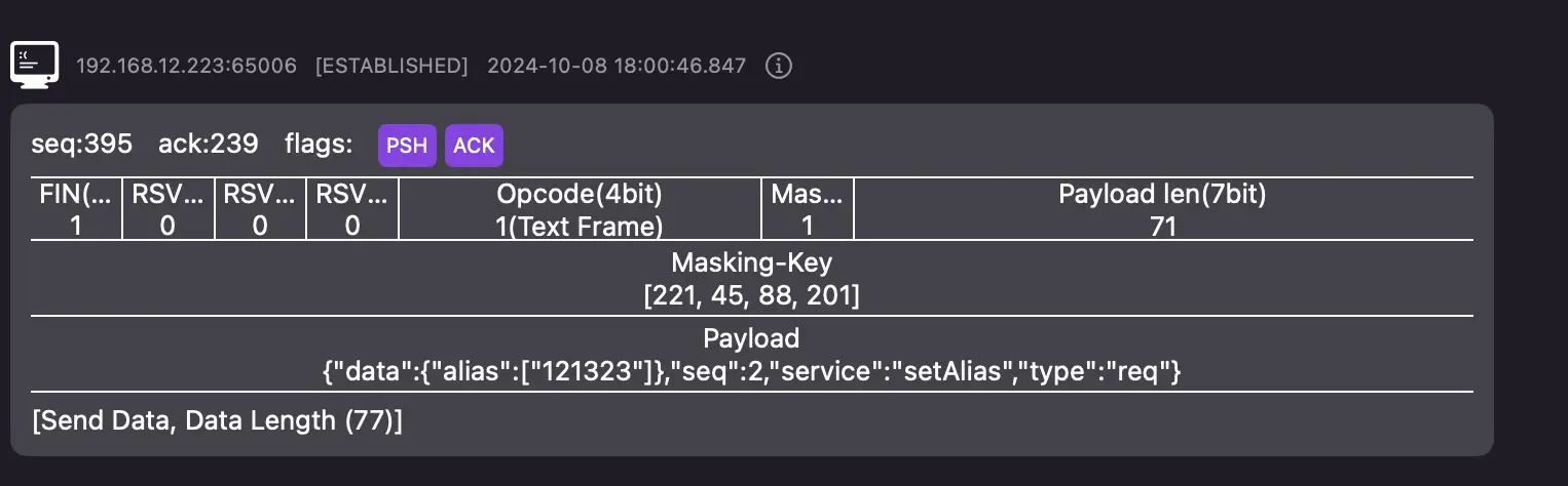 Decode as websocket