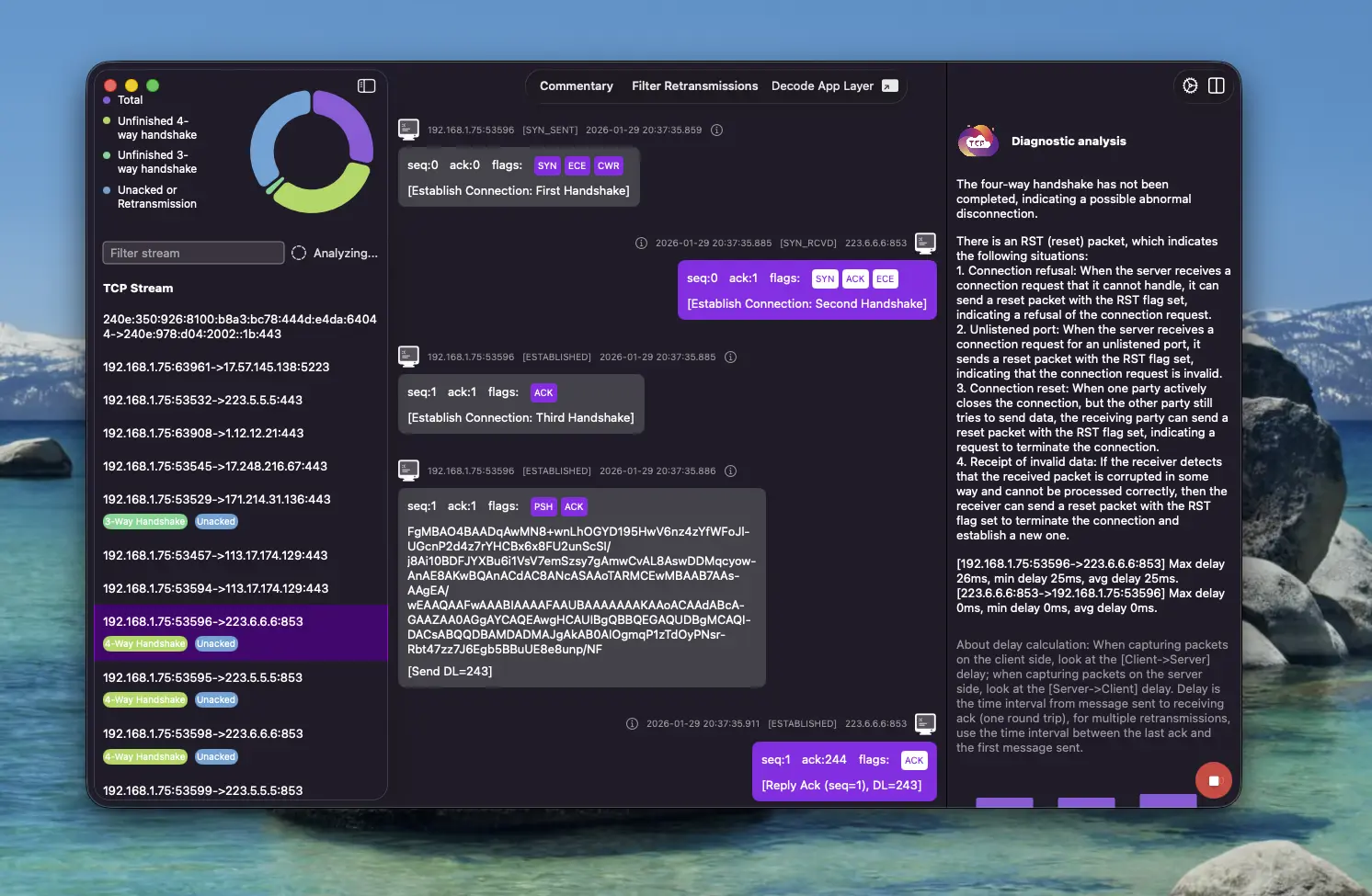 ChatTCP | Realtime Capture Analysis