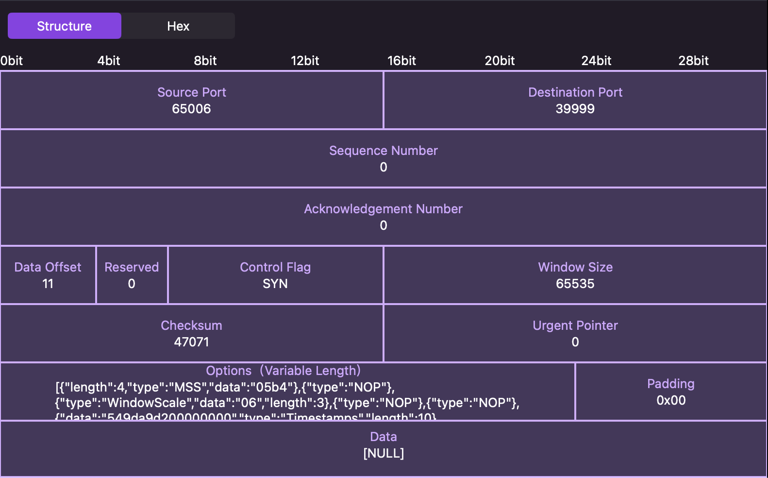 TCP Structure