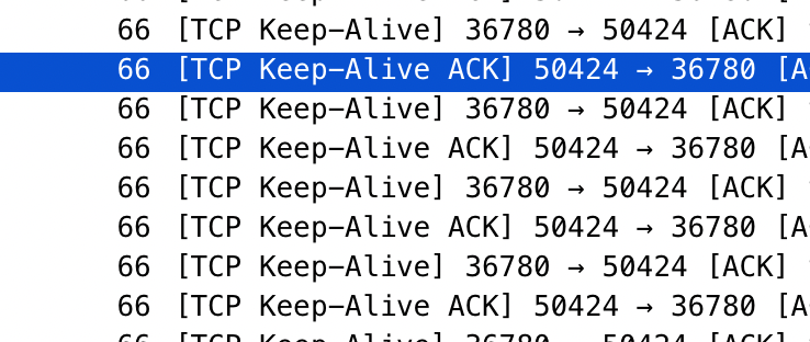 Wireshark TCP Keep-Alive - TCP Keep-Alive ACK